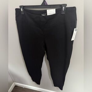 Westbound Pants Women's XL Long Black Rayon High-Rise Pull On NWT